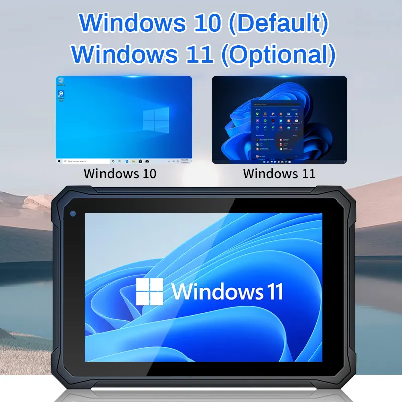 8 אינץ 8 + 128gb Win 10 Win 11 מערכת Rj45 1000m Rs232 מחוספס Tablet Pc מחשב