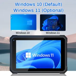 8 Polegada 8 + 128gb Win 10 Win 11 Sistema Rj45 1000m Rs232 Robusto Tablet PC Computador
