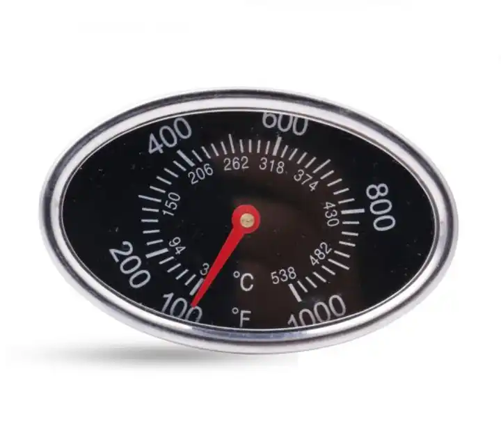 Smoker Thermometer, Stainless Steel, 3-In.