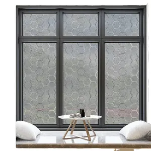 Statische Cling Decoratieve Window Film Vinyl Niet Klevende Privacy Film Stained Glass Window Film Voor Badkamer Douche Deur