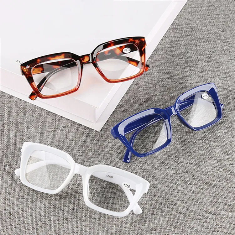 2021新しい正方形の男性女性老眼眼鏡アセテートファッションリーダー老眼鏡