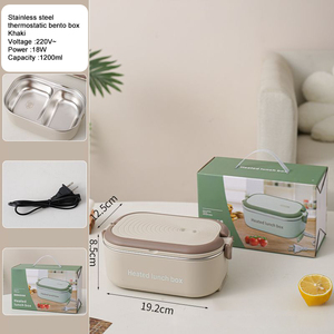 Boîte <span class=keywords><strong>Repas</strong></span> Électronique <span class=keywords><strong>Chauffante</strong></span> Thermostatique Portable en Acier Inoxydable 304 pour Employés de Bureau - Product Image 6