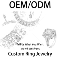 Personalizado Vvs Iced Out Diamond Moissanite forma de hoja COLLAR COLGANTE 18K chapado en oro amarillo 925 Plata joyería fina para mujeres