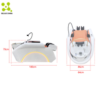 Fauteuil de coiffure thaïlandais de luxe, lit de lavage de cheveux, fauteuil de massage 4D japonais pour spa capillaire, lit de spa électrique complet pour le corps