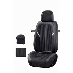 ปลอกหุ้มเบาะรถยนต์หนังหรูหราแบบสากล ปลอกหุ้มเบาะรถยนต์ผ้าลินิน - Product Image 4