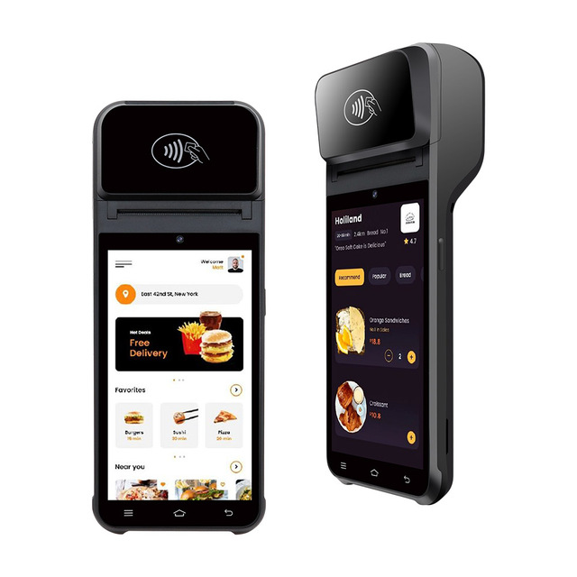 Mobile 4G Android Handheld POS Terminal With Printer Z92 With Laser Barcode Scanner Android POS 12.0 Version