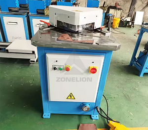 Sierras dobles hidráulicas de 45 grados, máquina cortadora de hierro en ángulo de perfil de aluminio y Metal, máquina cortadora de muescas de ángulo fijo - Product Image 5