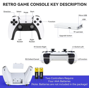 Consola de Videojuegos Retro con Más de 20000 Juegos, Stick de Juego Retro 4K HD para <span class=keywords><strong>TV</strong></span>, Plug and Play, con 2 Controles Inalámbricos - Product Image 5