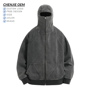 <span class=keywords><strong>Felpa</strong></span> da Uomo di Alta Qualità 100% Cotone French Terry 350g/m² con Cappuccio e Zip a Scomparsa Personalizzabile Modello <span class=keywords><strong>Oversize</strong></span> - Product Image 1