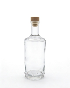 Bouteille en verre vide transparente <span class=keywords><strong>la</strong></span> <span class=keywords><strong>moins</strong></span> chère de 500 ml, 700 ml, 750 ml pour liqueur, vin, gin, whisky, <span class=keywords><strong>vodka</strong></span>, spiritueux avec bouchon en liège - Product Image 2