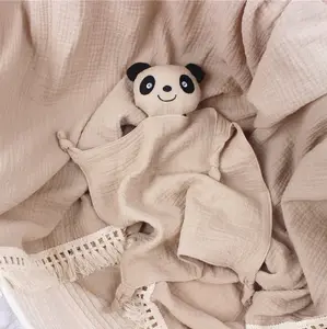 Manta de seguridad para bebé, manta de muselina, Panda encantador, gran oferta de Amazon