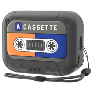 Funda de silicona con diseño de audio musical a la moda <span class=keywords><strong>para</strong></span> <span class=keywords><strong>Airpods</strong></span> 4 / <span class=keywords><strong>Pro</strong></span> <span class=keywords><strong>2</strong></span> con pulsera funda protectora multiusos <span class=keywords><strong>para</strong></span> deportes y gimnasio - Product Image 2