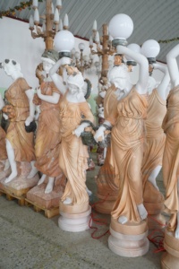 Chất lượng cao vườn đá cuộc sống Kích thước hình khắc thủ công bức tượng tùy chỉnh thực hiện bằng đá cẩm thạch hình điêu khắc theo bản vẽ - Product Image 2