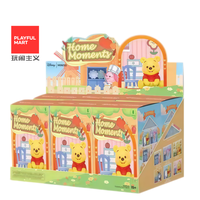 Novedad 2026: Caja Sorpresa Original MINISO Winnie the Pooh Serie Home Time, 6 Figuras Miniatura Lindas para Decoración de Escritorio