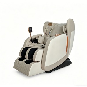 Fauteuil de massage électrique corps entier zéro gravité sans rail, commande vocale intelligente, usage domestique, blanc cassé, 31-60 airbags - Product Image 2
