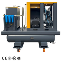 Compresseur d'air à vis haute pression de haute qualité VSD 15 kW 20 CV avec lubrification, moteur à courant alternatif 16 bars pour machine laser