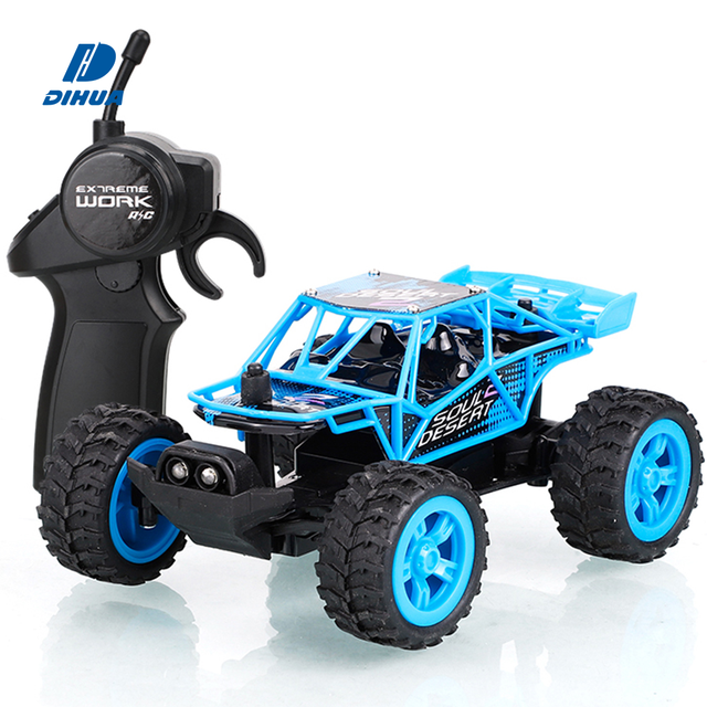 1:32 Scale High Speed Cross Country RC Racing Car with LED Lights Variable Speed Remote Control Mini Fast Toy for Kids