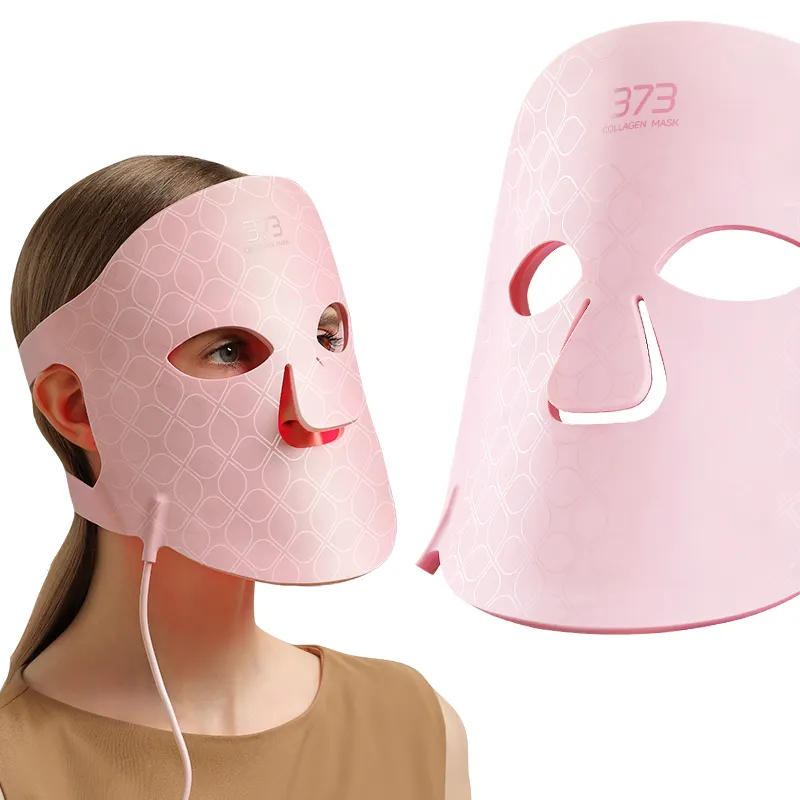 Produttore fornisce 24k oro luce magnetica terapia collagene led maschera 18-in-1 dissolvenza rughe silicone maschere facciali led infrarossi