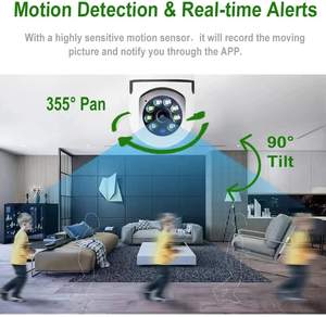 Telecamera a Lampadina con Visione Notturna, Audio Bidirezionale, Tracciamento Automatico, Rilevamento Movimento, Rotazione a 360 Gradi - Product Image 5