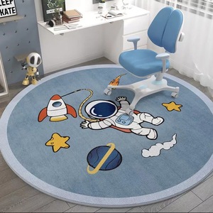 <span class=keywords><strong>Tapis</strong></span> rond antidérapant en fibre <span class=keywords><strong>de</strong></span> polyester imprimé <span class=keywords><strong>pour</strong></span> enfants, idéal <span class=keywords><strong>pour</strong></span> la lecture, le salon, le bureau, la <span class=keywords><strong>chambre</strong></span> à coucher, le chevet ou sous la chaise d'ordinateur. - Product Image 2