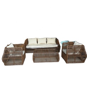Muebles de Jardín Modernos de Mimbre de Ratán, Conjunto de Sofás Impermeables para Jardín y Piscina - Product Image 1