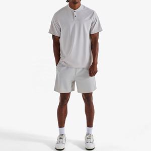 Chemise de golf de luxe OEM pour hommes, vêtement de golf de haute qualité, avec logo personnalisé imprimé extensible dans les quatre sens et en soie de lait personnalisé - Product Image 1