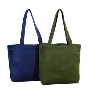 Personnalisez vos propres sacs à provisions Sac fourre-tout en toile et coton Sacs à provisions Calico vierges avec logo imprimé