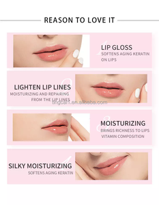 Korea grosir pribadi label logo alami organik Vegan kolagen hidrogel pelembab <span class=keywords><strong>Pink</strong></span> lembar bibir masker tidur massal - Product Image 5