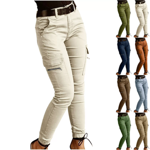 Moda femminile nuovi <span class=keywords><strong>pantaloni</strong></span> Pantalon Multi tasche Costume alla moda <span class=keywords><strong>pantaloni</strong></span> <span class=keywords><strong>Cargo</strong></span> Slim Fit - Product Image 2