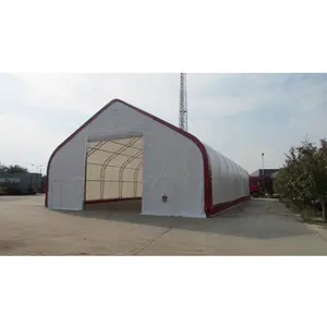 406024 hot sales prefabricated double truss arches fabric structure buildings canopy