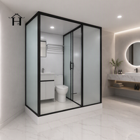 Unité de salle de bain intégrée préfabriquée tout-en-un pour intérieur, livraison directe d'usine, toilettes personnalisables pour bureau, maison, Airbnb