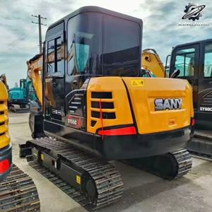 Mini-excavatrice sur chenilles Sany55 d'occasion, 5,7 tonnes, godet de 0,2 m³, marque chinoise d'origine, petite excavatrice de chantier, faible nombre d'heures, bon état - Product Image 6