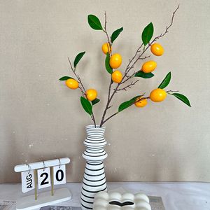 Ramas de Limón Artificiales Queyiyi de 30cm-100cm para Decoración de Bodas y Hogar - Product Image 1