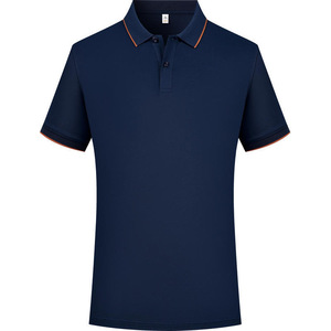 Men's Polyester <b>Polo</b> Shirt 210G Summer Thin Knitted Anti-shrink Short Sleeve With Label And Tags - Product Image 3