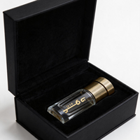 Nouveau design, flacon en verre pour huile essentielle ou parfum Attar Oud, en alliage de zinc, finition mate, 3ml/6ml/12ml, avec diffuseur à bâtonnets