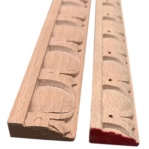 BAIYI WOOD Cornice Decorativa Tradizionale Antica per Porta, Modanatura a Corona, Cornici in <span class=keywords><strong>Legno</strong></span> Intagliato Non Finito Liscio - Product Image 2