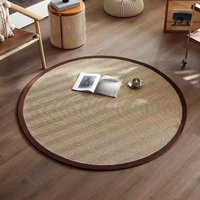 Bestseller Naturfaser gewebter Teppich Sisal Teppich Teppich mit Filz punkten rücken