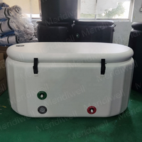 Baignoire de récupération sportive gonflable durable pour bain de glace, thérapie par eau froide, design pliable portable, forme ovale, autoportante, usage individuel