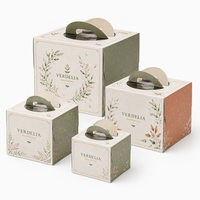 Boîte à gâteau de mariage haut de gamme en gros d'usine, personnalisable (style, impression, taille, couleur) avec poignée