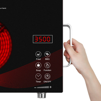 Cuisinière à infrarouge Portable et étanche, 1 brûleur, cuisinière électrique en céramique, cuisinière à Induction