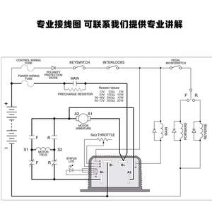 Accesorios para Carros de Golf Club Car, Controlador de Motor Curtis 1204/36V275a 1204-027, Controlador Principal de Motor AC, Controlador de Motor DC - Product Image 1