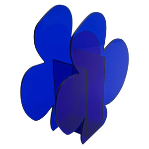 Acrylic <b>Vase</b> Blue Minimalist Design For Living Room Bedroom Office Decor - Product Image 3