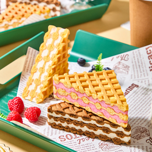 Bâtonnets de pain grillé gaufré colorés-Collations chinoises multi-saveurs moelleuses et mignonnes, votre petit déjeuner sucré et votre joie de l'heure du thé - Product Image 2