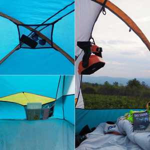 Carpa de Camping Automática de Doble Capa Oxford para 3-4 Personas, Impermeable, Protección Solar, a Prueba de Insectos, de Una Habitación, para las Cuatro Estaciones - Product Image 4
