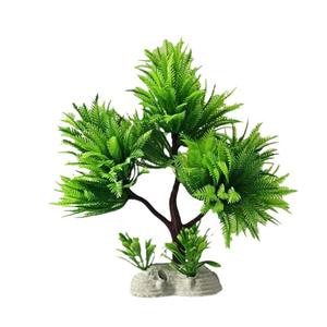 Melhores Vendas Atacado Novas Plantas Aquáticas Decorações de Aquário com Base de Cerâmica e Resina Pequenas Árvores Plantas Aquáticas - Product Image 5