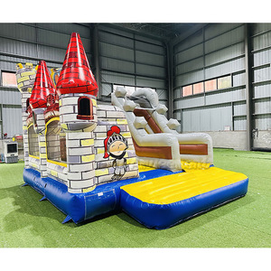 Châteaux Gonflables Certifiés CE Taille Commerciale avec Toboggan et Chevalier - <span class=keywords><strong>Acheter</strong></span> des Châteaux Gonflables - Product Image 1