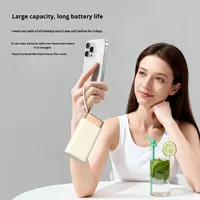 Banque d'alimentation de grande capacité 20000mAh, charge rapide universelle, banque d'alimentation mobile portable pour l'extérieur