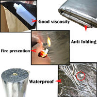 Film argenté à vente chaude, isolation thermique en mousse d'aluminium pour plafond d'entrepôt, isolation thermique pour tuyaux