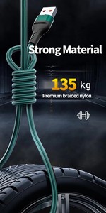 Telefoni cellulari USB <span class=keywords><strong>C</strong></span> cavo ricarica rapida <span class=keywords><strong>3</strong></span> in 1 universale Smart Micro USB cavo di ricarica lungo USB cavo caricatore USB - Product Image 4