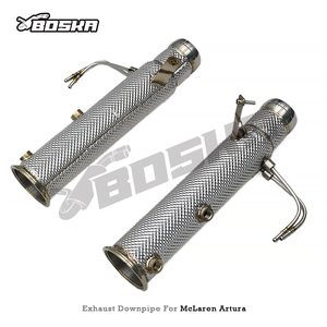 Tubo de Escape de Ajuste Directo en Stock para McLaren Artura 3.0T Spider 2023-2024 Boska SUS304 Tubo de Prueba Recto con Protector Térmico - Product Image 6